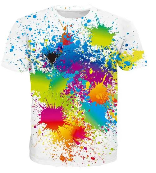 Graffiti 3D Printed T-shirts for Men, Women, Harajuku Streetwear, Androgynous Tops Supplied Directly from the Manufacturer
