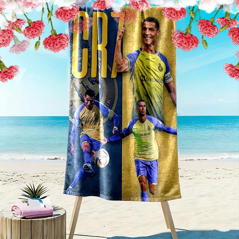 Cristiano Ronaldo: Goal Machine beach towel beach soft Outdoor pool towel seaside swim beach towel Outdoor picnic beach mat Fashion beach