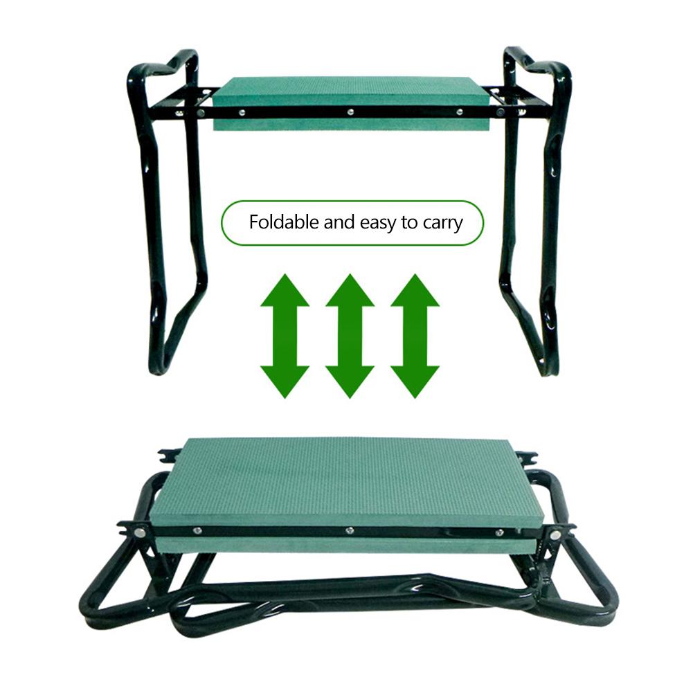 1Pc Garden Kneeler and Seat Foldable Kneeling Stool with Thicker Foam Pad Heavy Duty Bench with Tool Pouch Gifts for Fishing