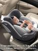 Heekin Child Seat Rotating ISOFIX Fixed ECE R129 Standard Suitable for Children from Newborn To 12 Years Adjustable Angle 360° (i-Size) Old, (gray)