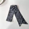 Leopard Print Slender Scarf Long Neck Scarf New Small Silk Scarf  Bag Decoration