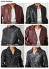 Rider Jacket PU Leather Leather Jacket Jacket Leather Jacket Autumn Winter L Black [Arcade] Men's (Single)