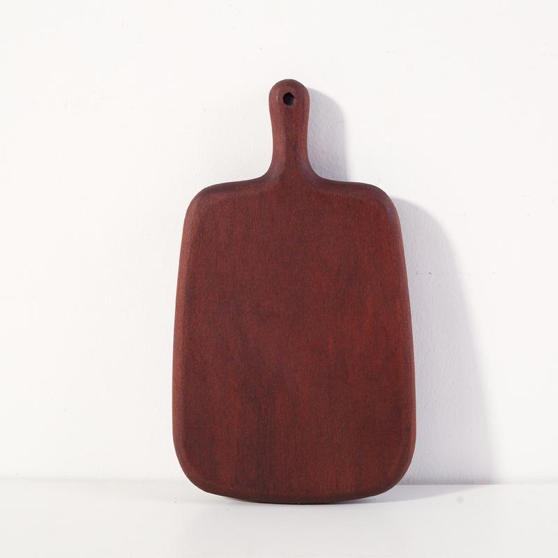 Japanese Style Solid Wood Cutting Board with Handle for Fruit, Vegetable, Bread, Pizza, Steak, and More