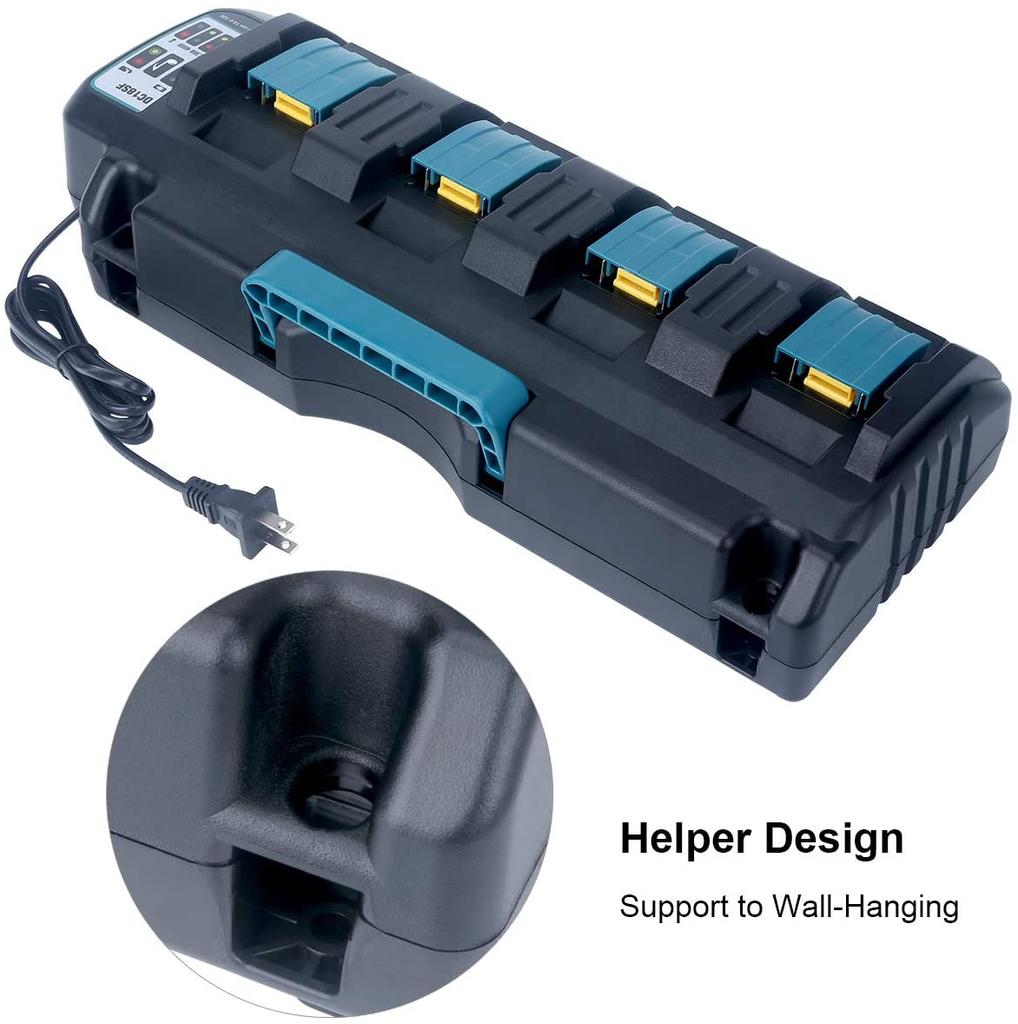 Portable Four-Port Fast Charger For Makita 18V BL1415 BL1815 BH1220 Li-ion Battery Power Tool Battery Chargers