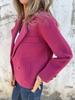 Women's Casual Wool Blend Button-Down Tops - 2025 Autumn/Winter European and American Style