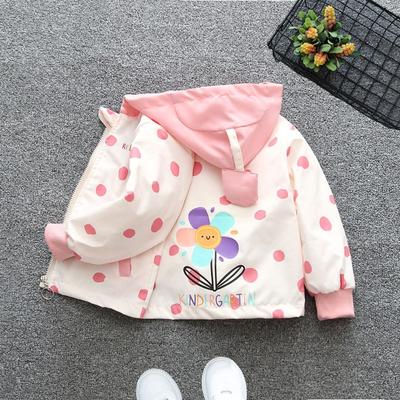 Spring Baby Girls Thin Jacket  Toddler Kids Jacket for Girls Coats Autumn Children Girls Hooded Trench Coat