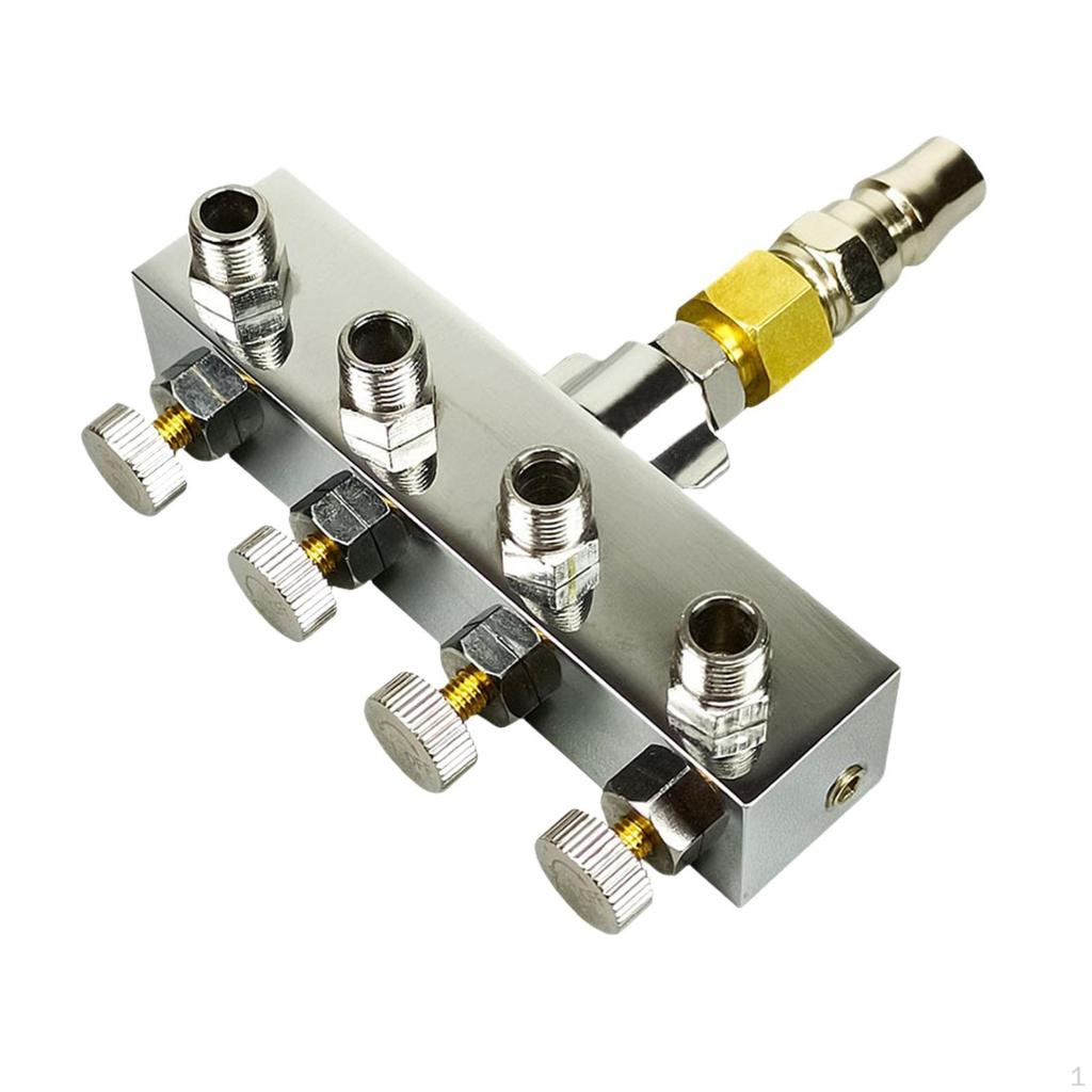 Luftkompressor-Anschlüsse mit Ein- und Ausgängen für Airbrush-Rohre