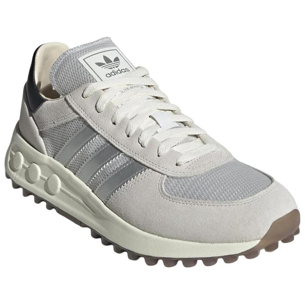 Adidas Originals LA Trainer Lux Mens Crystal White Silver Metallic Core Black IE6478