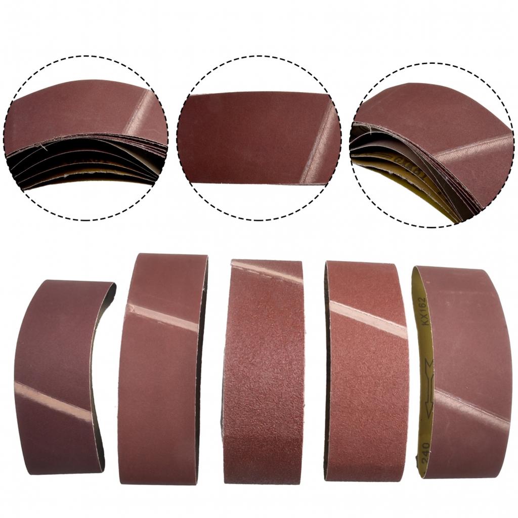Abrasive Band Sanding Belts 60/80/120/180/240 Grits 75mm*533mm Accessories