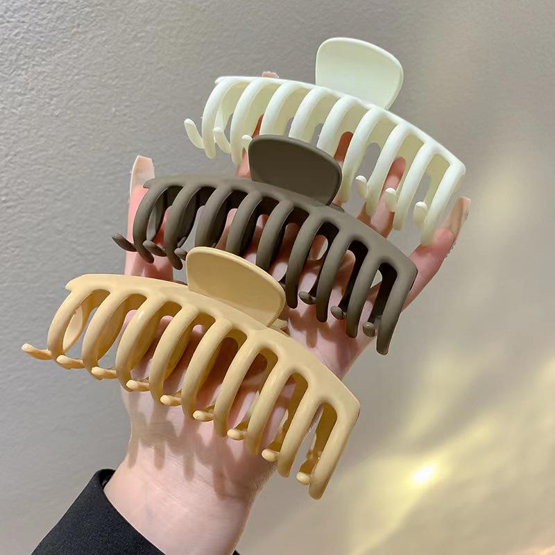 Frosted Dragon Bone Large Shark Hair Clip - Versatile Bath/Updo Accessory