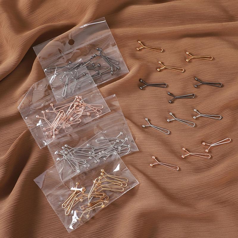12Pcs/bag Muslim Hijab Pins Fashion Women Scarf Findings Safety Brooch Jewelry Islamic Multicolor Headscarf Buckle Accessories