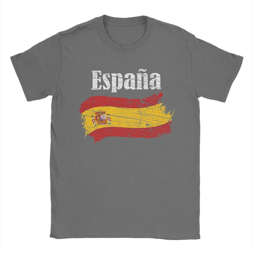 Spanien Wappen Spanisches Emblem Espania T-Shirt Sommer 100% Baumwolle T-Shirts Für Mann Trendiges Lockeres T-Shirt Kurzarm Oberteile