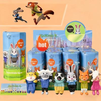 Cartoon Animal Rabbit Judy Fox Mr. Nick Model Toy for Kids Bedroom Decor Ideal Children's Birthday Christmas Gift