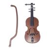 Mini Violins Ornament Miniature Violins Model with Stand for CASE Dollhouse for Home Desktop Decoration Musical Instrument