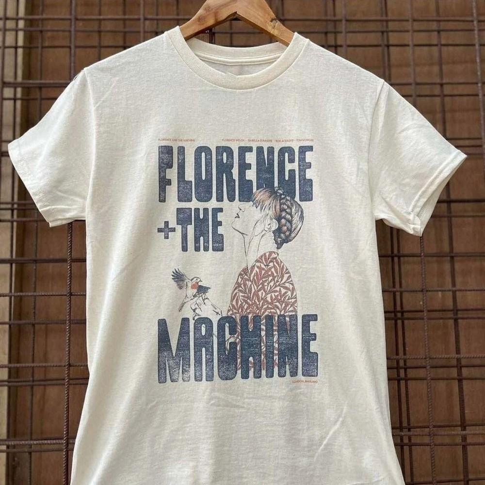 Vintage STyle Florence + The Machine Band Shirt Unisex Concert S-5XL LO476 Unisex T-Shirt