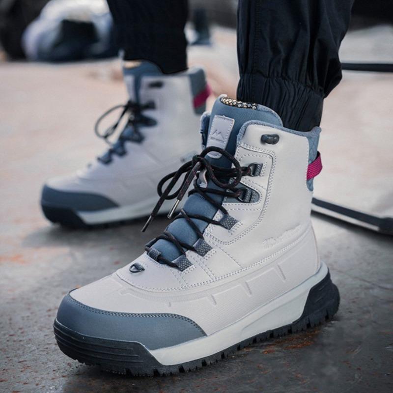 -40℃ Mens Winter Boots Outdoor Waterproof Snow Boots Plush Warm Cotton Shoes Fashion Casual High Top Boot Men Hiking Ankle Boots