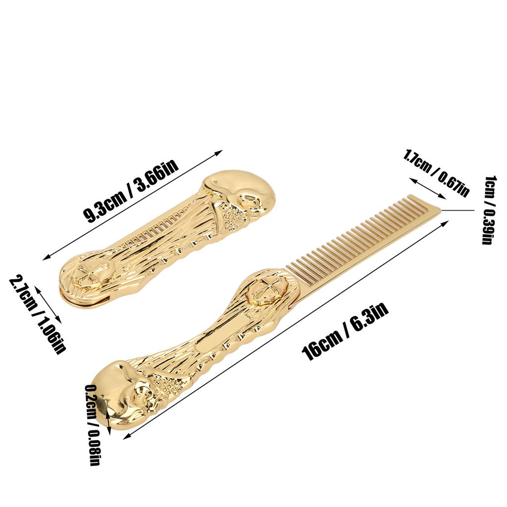 Foldable Hairstyling Brush Zinc Alloy Prevent Static   Oil Hair Comb Hairdressing Comb