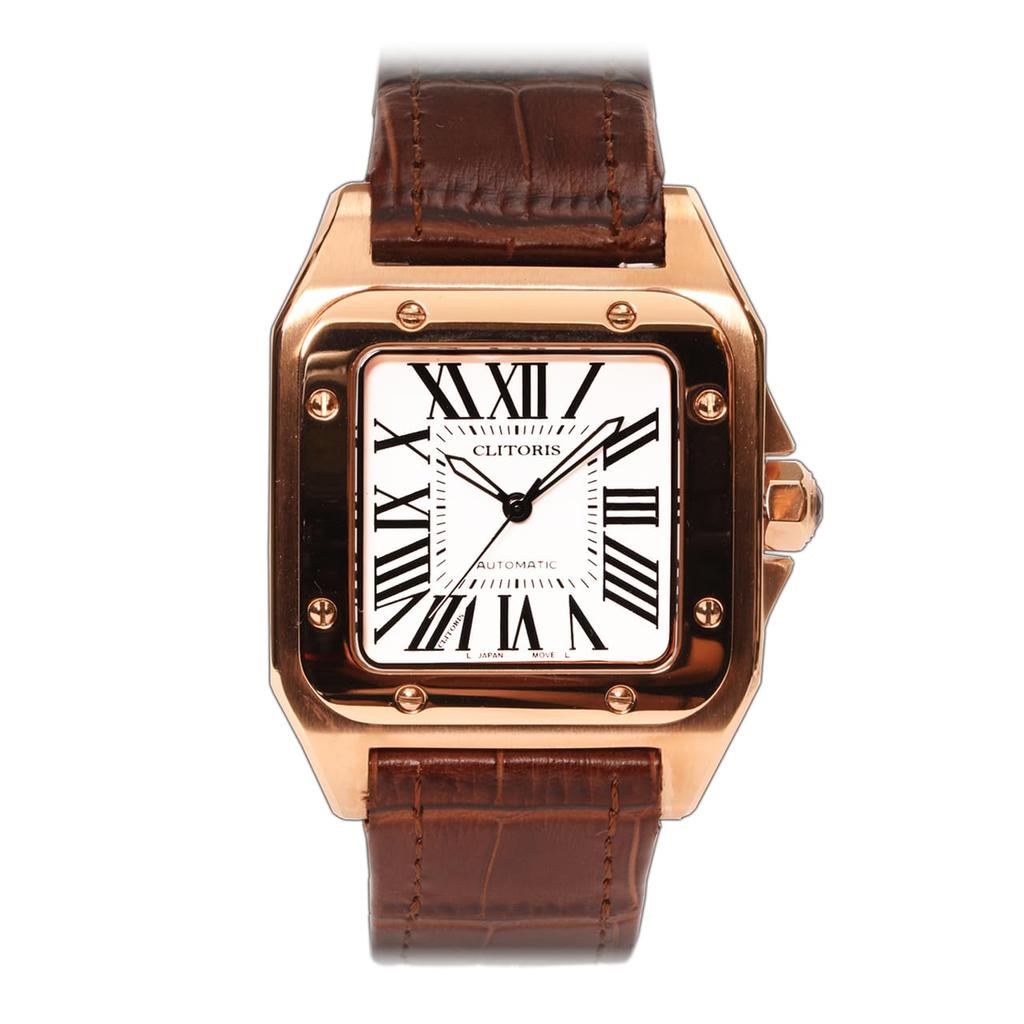 Watch OMECO Clitoris mankos100 Japanese Movement Luxury Watch Watch Omeko Clock Men's Men's (Gold)