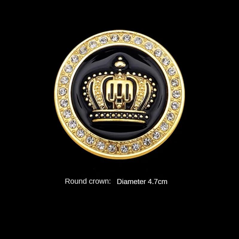 Hot Sale Fashion Metal Car Styling Decoration Stickers Crystal Crown Personality Car Body Sticker Accessories