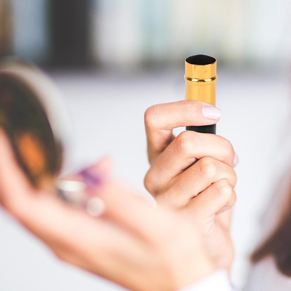 Retractable Makeup Brush Travel Portable Soft Hair Loose Powder Brush Cosmetic Tool for Makeup Artist