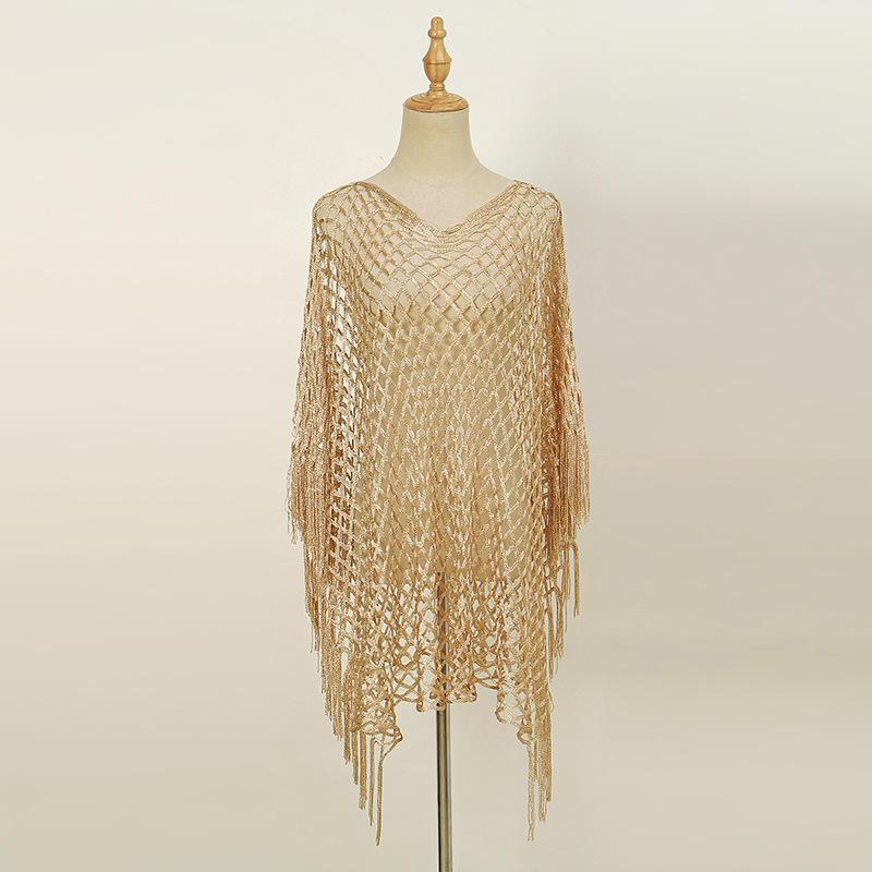European Style Tassel Shawl Beach Cover-Up for Women