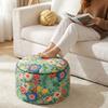 Removable Footstool Modern Pouf Ottomans Decorative Luxury Living Room Puff Stools Aesthetic Interior Low Round Bedroom Stool