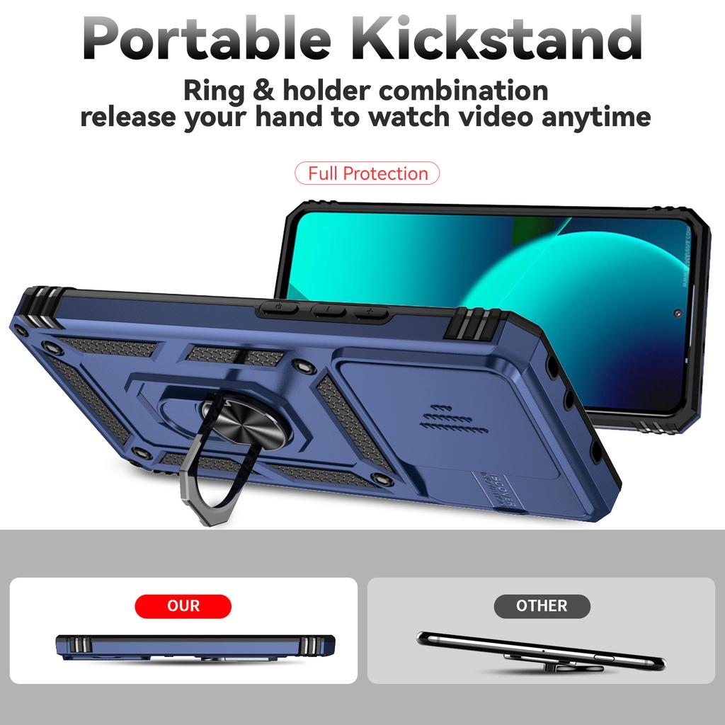 Lens Cover Case for Xiaomi Mi 15T Pro 14T 5G 13T 12T Xiao Mi 14t Mi15t Mi14t Fashion Dual Layer Kickstand Shockproof Cover