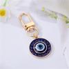 Enamel Pendant Blue Eye Keyring Lucky Turkish Lucky Eye Pendant Evil Eye Keychain  Bag Charm
