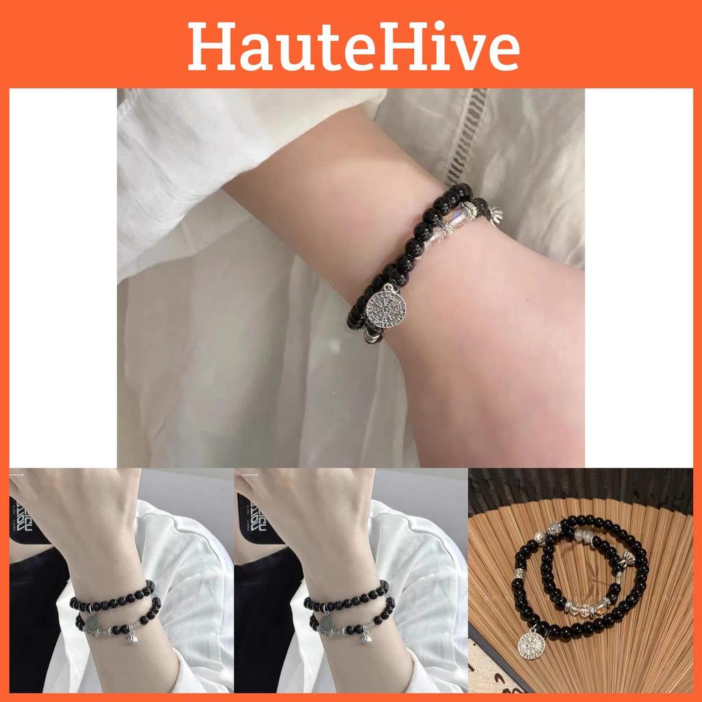 Elegant Alloy Bracelet Retro Geometric Design For Men And Women 2024 Summer