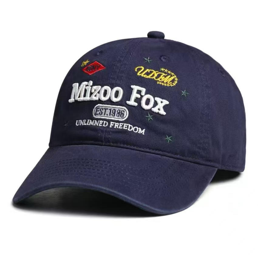 

Korean-style sports sun hat, sunscreen baseball cap, unisex, outdoor casual travel sports breathable cap Adjustable темно-синього кольору