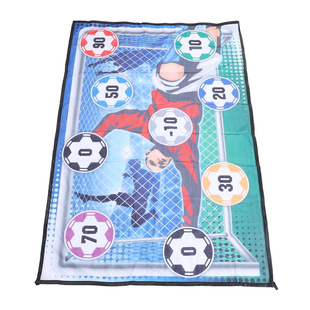Soccer   Game Mat Set Indoor Outdoor Foot  Toss Target Game Toss Soccer Goal Game with Soccer   for Boys