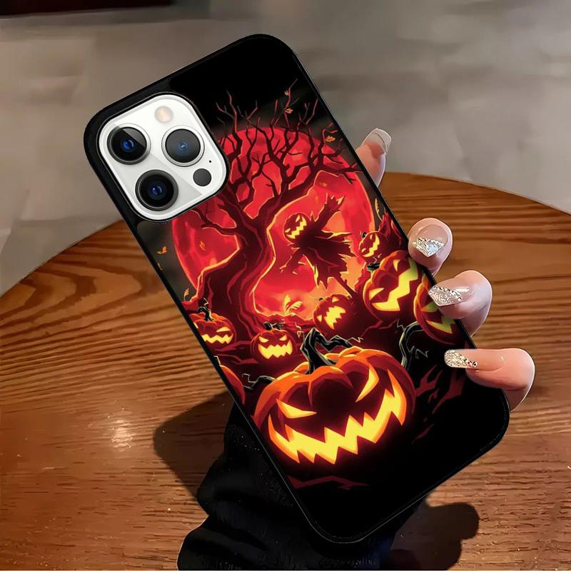 Halloween Pumpkin Spooky Phone Case For iPhone 17 Air 16 15 14 13 12 11 Pro Max Max Plus Bumper Case Cover