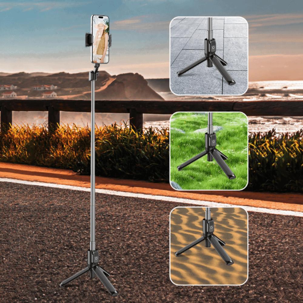 Tripod Telescopic Selfie Stick Portable Selfie Stick Stand Bluetooth Selfie Stick Home