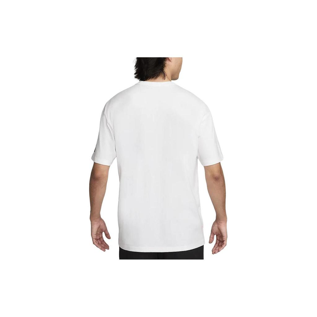 Nike Printed Casual Pullover Crew Neck Short Sleeve T-Shirt Men Tops White FV3729-100