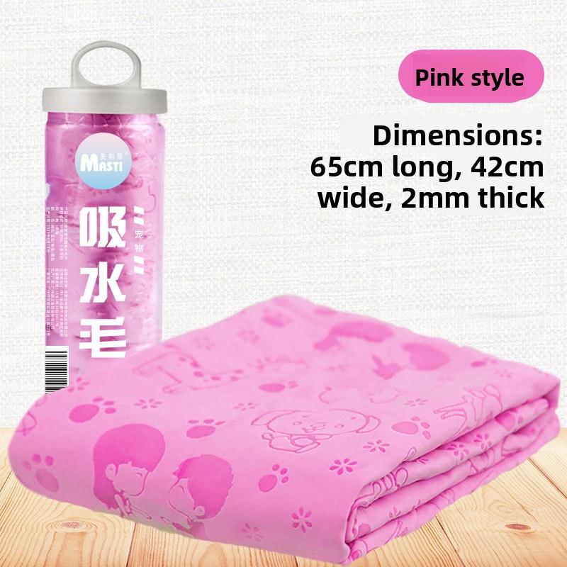 High-quality Large-sized Bucket Absorbent Towels for Pets, Including Dog and Cat Deerskin Absorbent Towels