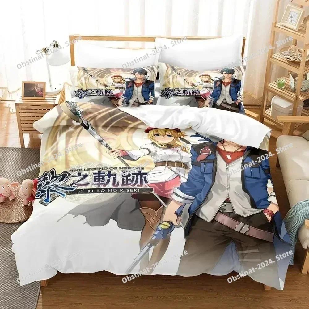 Anime The Legend Of Heroes Bedding Set Duvet Cover Bed Set Quilt Cover Pillowcase Comforter King Queen Size Boys Adult Bedding