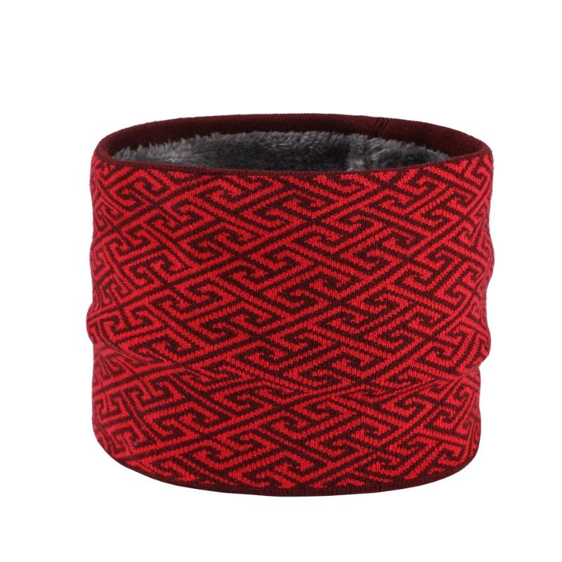 Men's new winter scarf fashionable versatile letter scarf outdoor cold-proof velvet warm neck cover