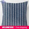 Modern Simple Dark Blue Geometric Pillowcase Home Sofa Cushion Cover