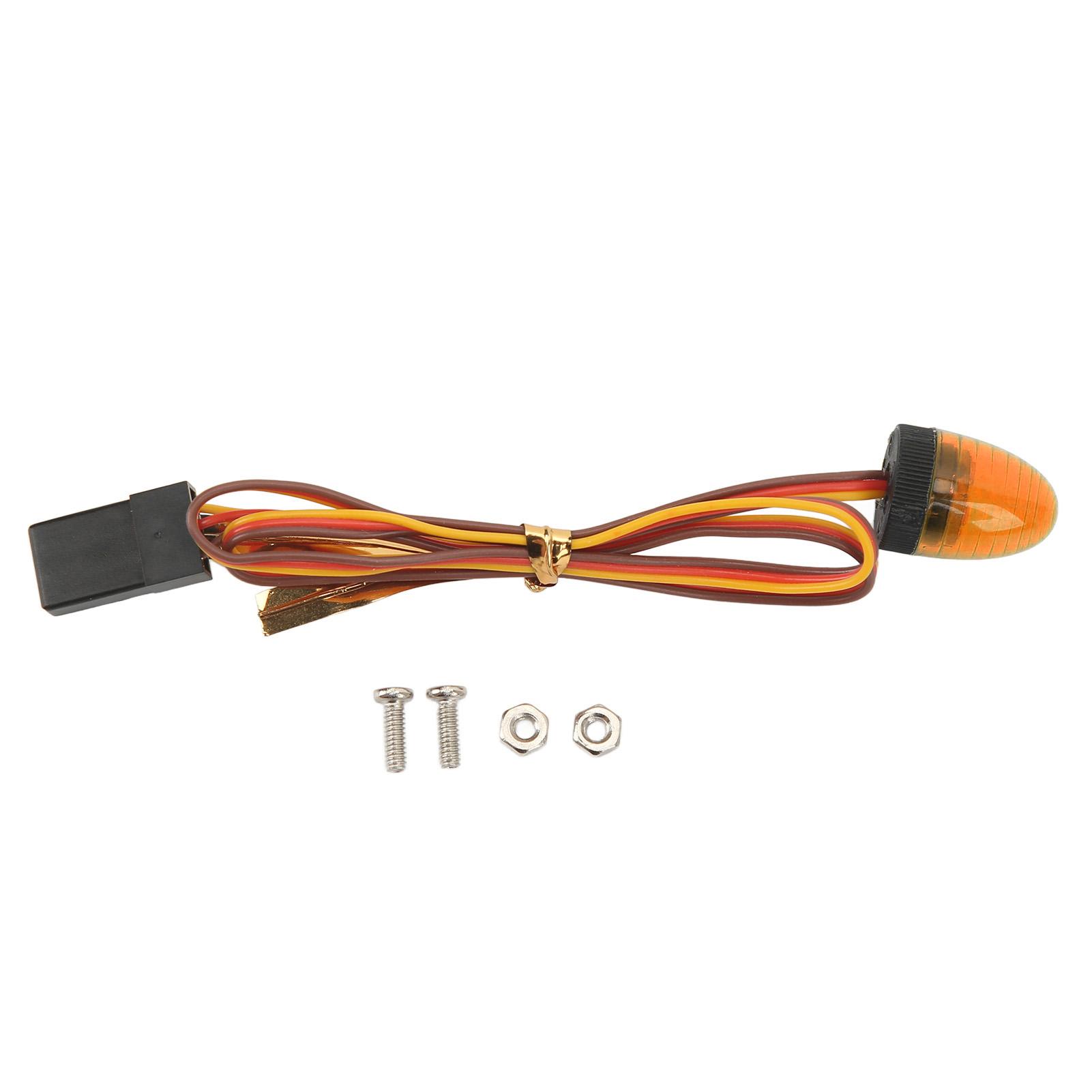 

RC Car Alarming Light 5 Light Modes High Simulation Round Compact 10x15mm LED Warning Light for