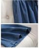 Pantaloni Larghi in Denim Tencel con Texture di Bambù Stile Giapponese per Donna Estate 2026