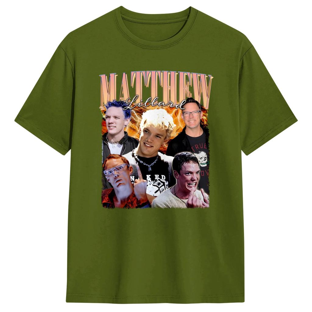 Matthew Lillard T Shirt Summer Pure Cotton TShirts For Unisex Pattern Tee Shirt Short Sleeve YK Funny Tees