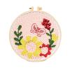 Flower Pattern Punch Needle Set Needlework Poke Needle Embroidery Kit  Educational Toys