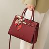 Nowy Wszechstronny Model Damskiej Torby o Dużej Pojemności Czerwona Torba Ślubna dla Panny Młodej Skóra Naturalna Prezent dla Matki Torebka