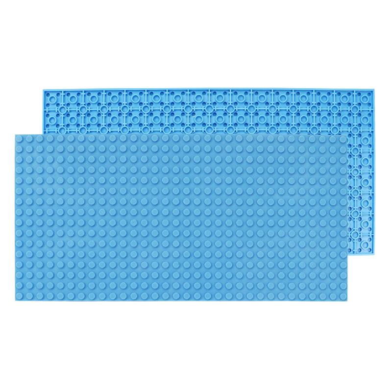 Baseplate Double Sides Base Plates for Figures Building Blocks Toys for Children City Baseplates Kids Gifts 25.5*12.8 cm Plate