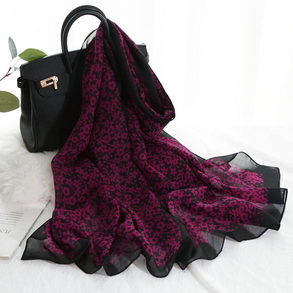 Şifon Hanxiang Erik Güneş Koruyucu Eşarp Kore Tarzı Plaj Eşarbı Uzun Kadın İnce İpek Eşarp Dekorasyon