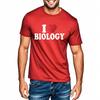 Top Tees Relaxed Fit Tshirt Soft Boys Oneck Tshirt Streetwear I Love Biology Comfort Man Tees Breathable Tee Oversized Tshirt