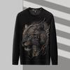 Firstview Men's Urban Casual Digital Print Velour Long Sleeve Sweatshirt FV24D1286