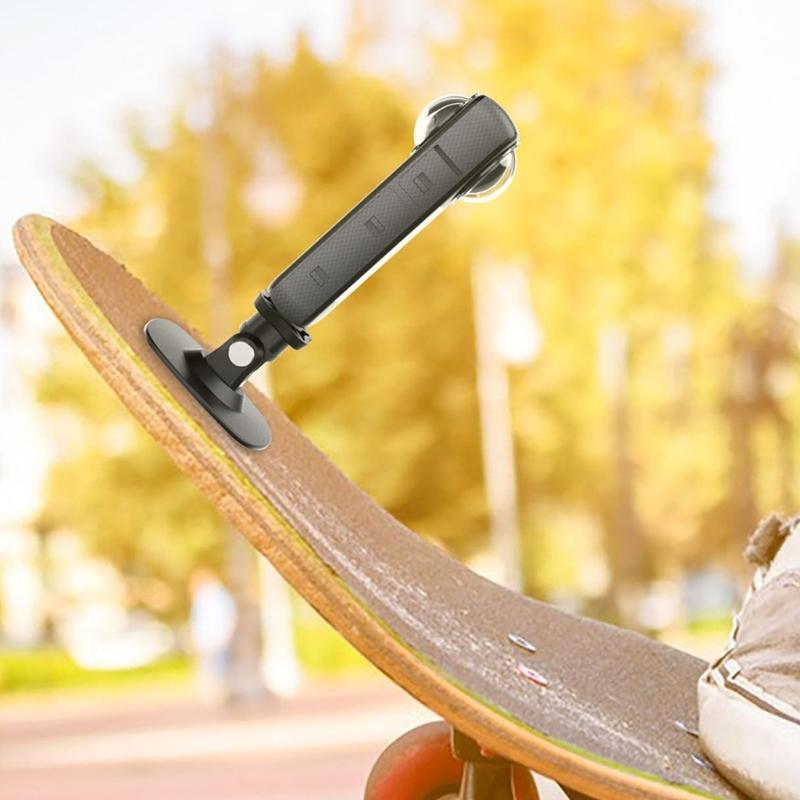 Flexible Klebehalterung für Action-Kameras Sichere Montage auf flachen und gekrümmten Oberflächen 180 Grad verstellbare Neigung Aluminiumlegierung