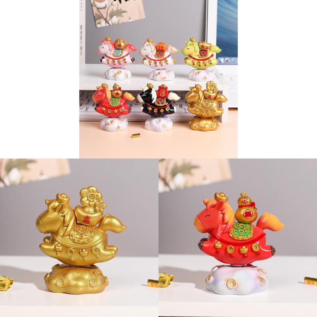 Resin Carved Small Horse Figurine For Office Desk Decor And Giftgiving