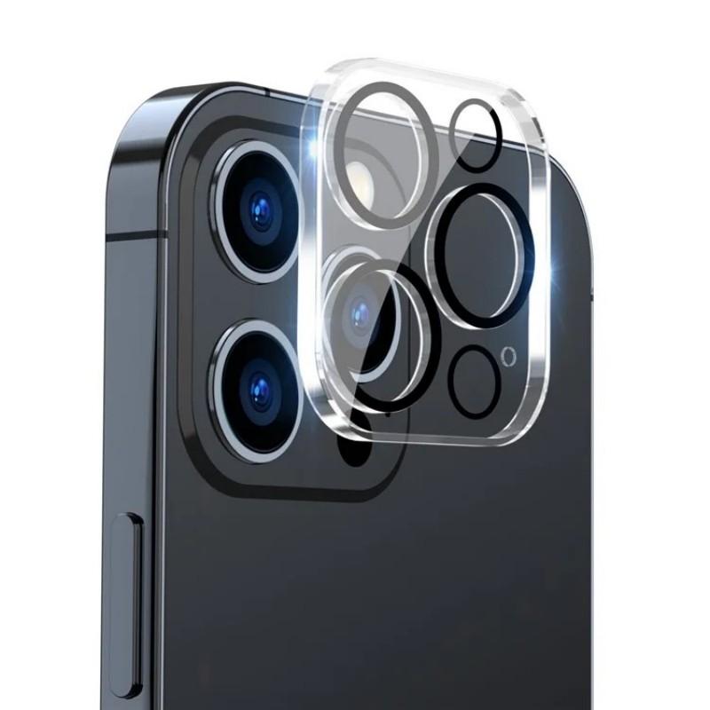 For iPhone 15 Pro/iPhone 15 Pro Max Camera Lens Protector WANLONFENG HD Clear Silk Printing Lens Film with Cleaning Cloth